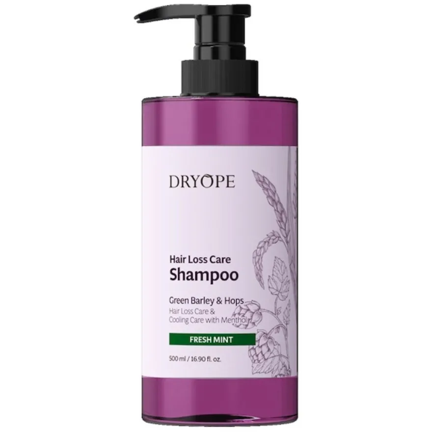 Dryope Green Barley Scalp Hair Care Shampoo Fresh Mint 500ml