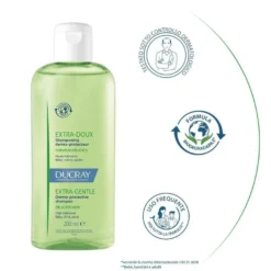 Ducray Extra Delicato Shampoo Dermo Protettivo 3 confezioni da 200ml