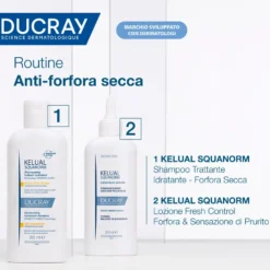 Ducray Kelual Squanorm Shampoo Trattante Forfora Secca bipacco 2x200ml