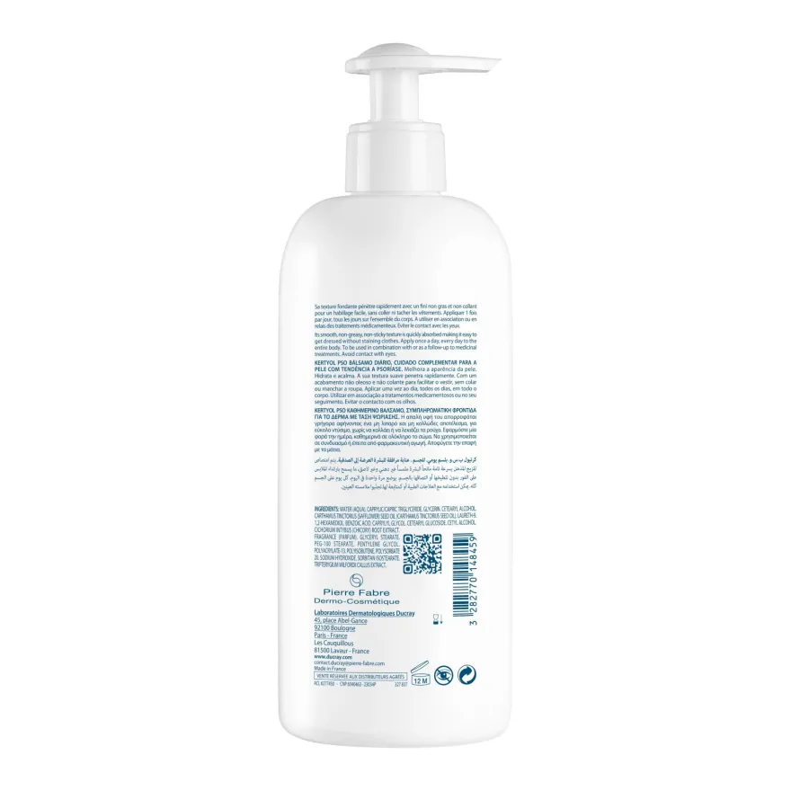 Ducray Kertyol P.s.o. Balsamo Idratante Quotidiano Trattamento Contro La Psoriasi 400ml