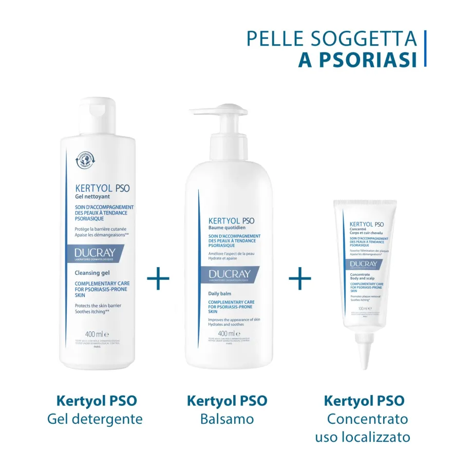 Ducray Kertyol P.s.o. Balsamo Idratante Quotidiano Trattamento Contro La Psoriasi 400ml