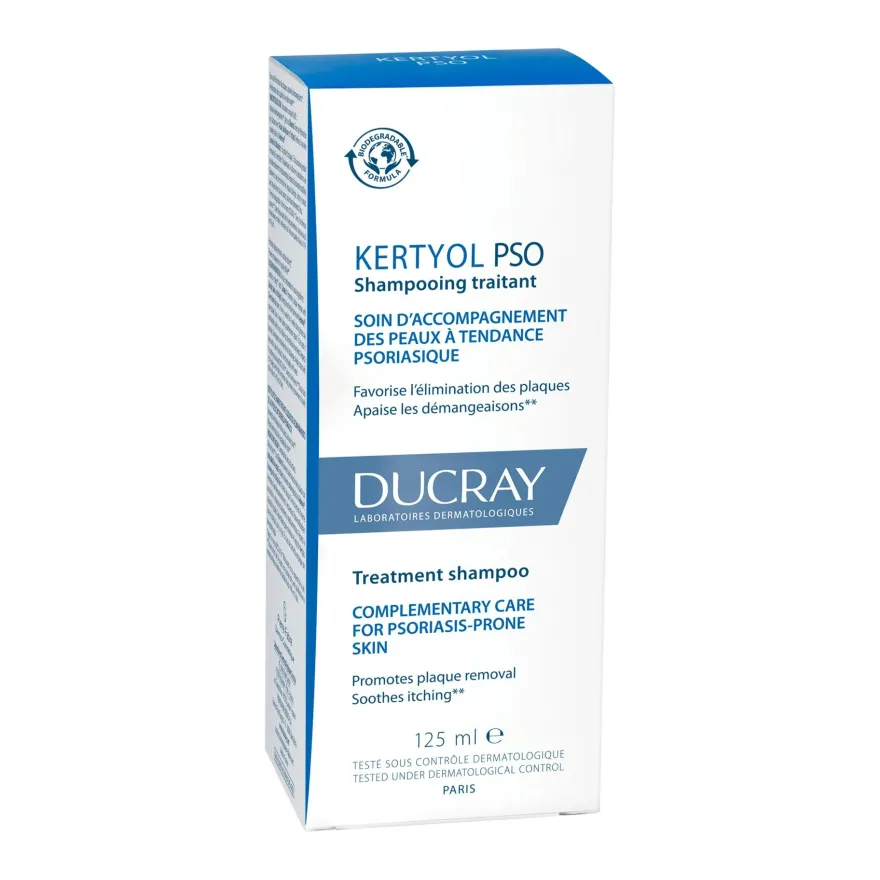 Ducray Kertyol P.s.o. shampoo contro la psoriasi bipacco 2x125ml