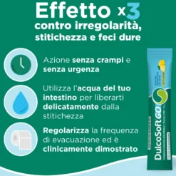 Dulcosoft Go Lassativo Delicato Con Macrogol 4000 20 Stick