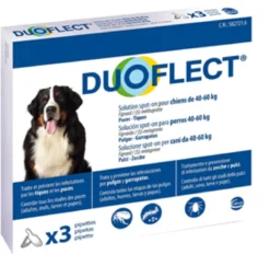 Duoflect Spot-on Soluzione 3 Pipette 4,24ml 720mg + 360mg Cani Da 40 A 60 Kg