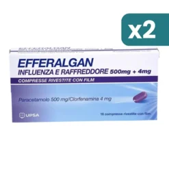 Efferalgan Influenza E Raffreddore 2 confezioni da 16 Compresse