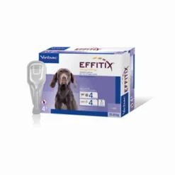 Effitix Spot-on Soluzione 4 Pipette 2,20ml 134mg + 1.200mg Cani Da 10 A 20 Kg