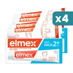 Elmex Dentifricio protezione smalto e carie multipacco 4x75ml
