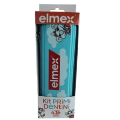 Elmex Kit Primi Dentini 0-36 Mesi Dentifricio 50ml + Spazzolino Educativo Bimbi 0-3 Anni 1 Pezzo