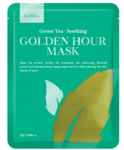 Elroel Golden Hour Mask Maschera Viso Lenitiva Emolliente Green Tea 25g 1 Pezzo