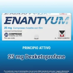 Enantyum 25mg antidolorifico bipacco 2x20 compresse