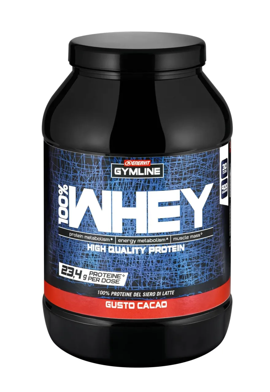Enervit Gymline 100% Whey Concentrato Gusto Cacao 900g