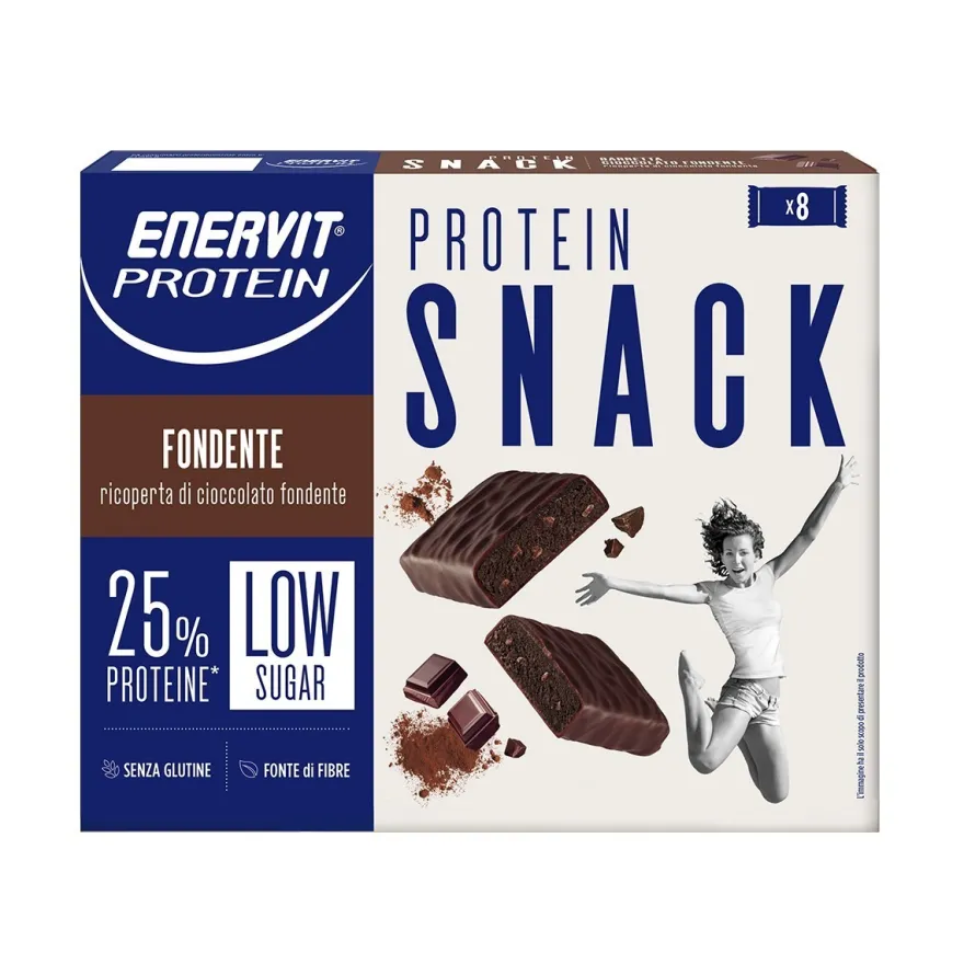 Enervit Protein Snack Barretta Proteica Cioccolato Fondente 8x27g