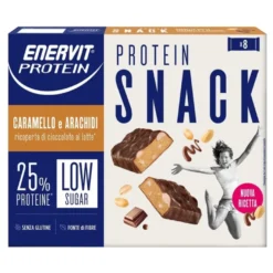 Enervit Protein Snack Gusto Caramello E Arachidi Ricco In Proteine 8x31g