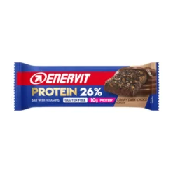 Enervit Sport Protein Bar 26% Crispy Dark Choco Barretta Proteica Post Workout 40g