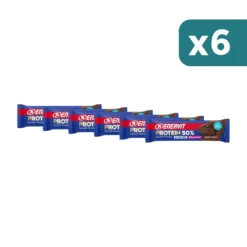 Enervit Sport Protein Bar 50% Dark Choco Barretta Ad Alto Contenuto Proteico Gusto Fondente 40g (multipack x6)