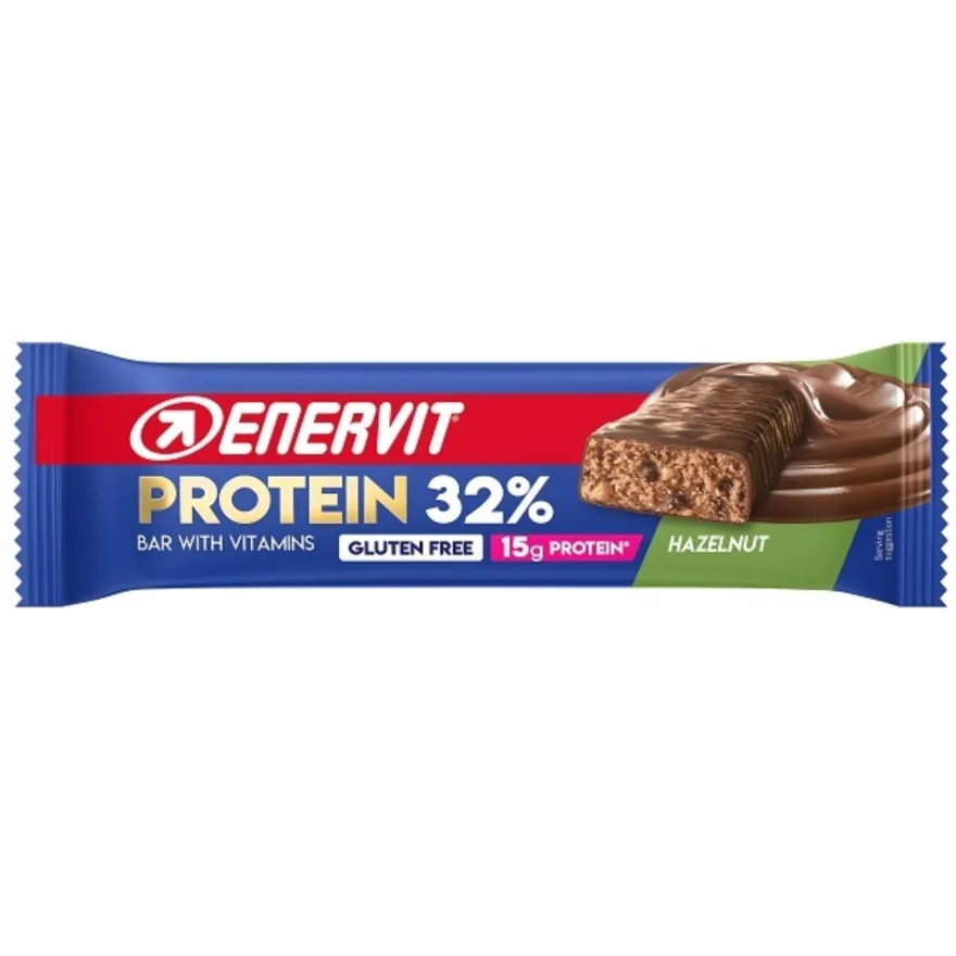 Enervit Sport Protein Bar 32% Hazelnut Barretta Proteica Gusto Nocciola 48g
