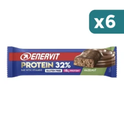 Enervit Sport Protein Bar 32% Hazelnut Barretta Proteica Gusto Nocciola 6 confezioni da 48g