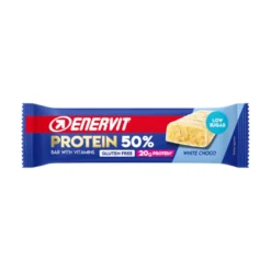 Enervit Sport Protein Bar 50% White Choco Barretta Proteica Gusto Cioccolato Bianco 40g
