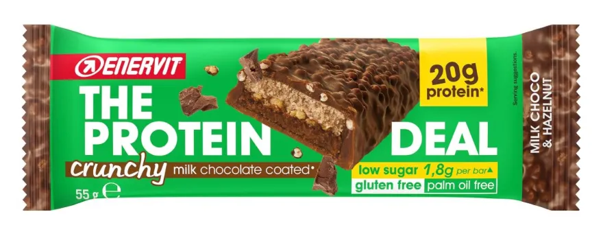 Enervit The Protein Deal Bar Barretta Proteica Gusto Milk Choco Hazelnut 55g