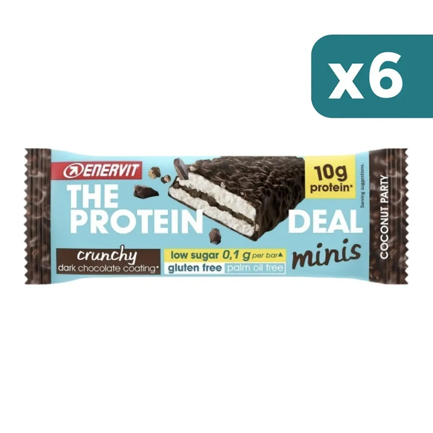 Enervit The Protein Deal Minis Barretta Proteica Gusto Coconut Party 6 confezioni da 33g