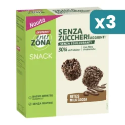 Enerzona Bites Milk Choco Snack Proteico Gusto Cioccolato Al Latte 3 Pezzi