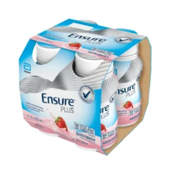 Ensure Plus Fragola Supplemento Nutrizionale Ipercalorico Con Proteine E Privo Di Fibre 4x200ml