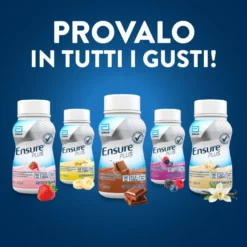 Ensure Plus Fragola Supplemento Nutrizionale Ipercalorico Con Proteine E Privo Di Fibre 4x200ml