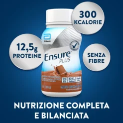 Ensure Plus Supplemento Nutrizionale Ipercalorico Con Proteine E Privo Di Fibre Gusto Cioccolato 4x200ml