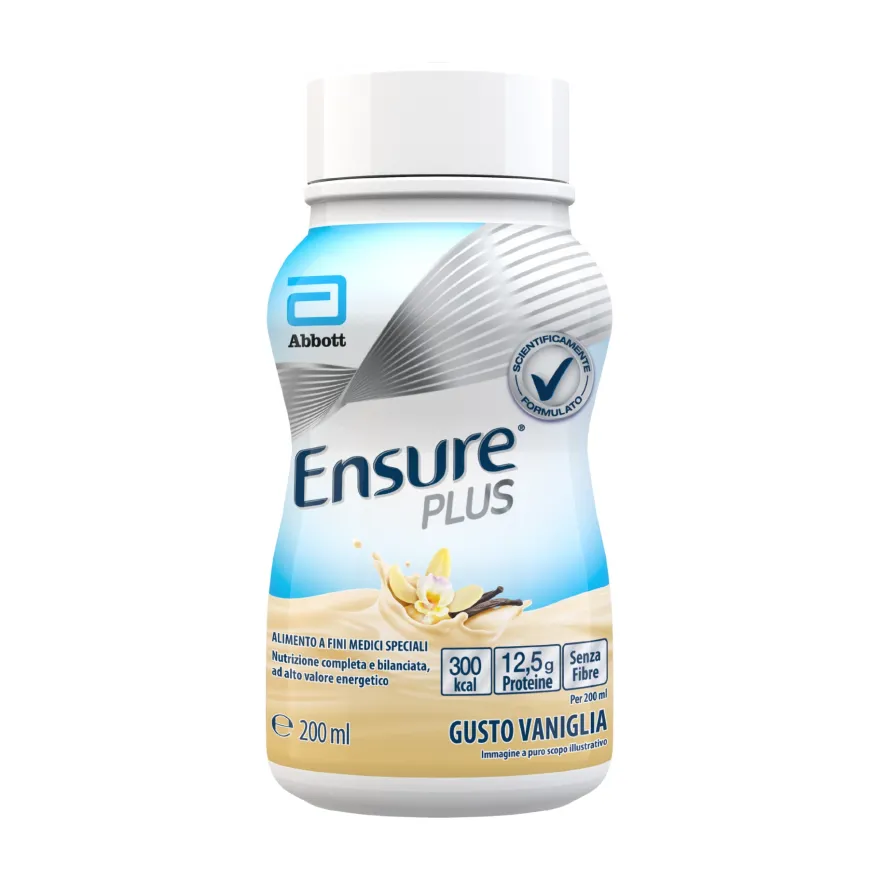 Ensure Plus Vaniglia Supplemento Nutrizionale Ipercalorico Con Proteine E Privo Di Fibre 4x200ml