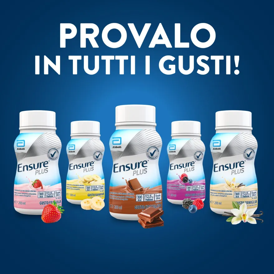 Ensure Plus Vaniglia Supplemento Nutrizionale Ipercalorico Con Proteine E Privo Di Fibre 4x200ml