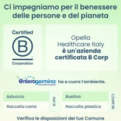 Enterogermina Gonfiore probiotici e fermenti lattici bipacco 2x20 bustine