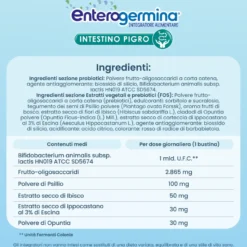 Enterogermina Intestino Pigro, Fermenti Lattici, Probiotici, Prebiotici, Integratore Regolarit&agrave; Intestinale 10 Bustine