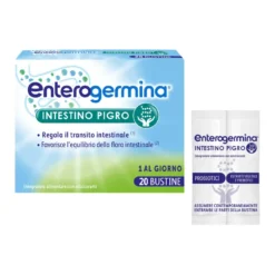 Enterogermina Intestino Pigro, Fermenti Lattici, Probiotici, Prebiotici, Integratore Regolarit&agrave; Intestinale 20 Bustine