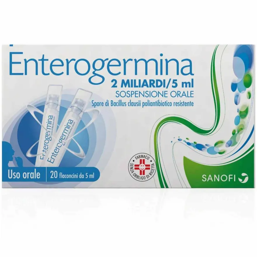 Enterogermina 2miliardi/5ml Sospensione Orale 20 Flaconcini