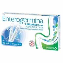 Enterogermina 2 Miliardi/5ml Sospensione Orale 10 Flaconcini Da 5ml