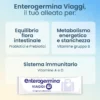 Enterogermina Viaggi Regolarit&agrave; Intestinale Probiotici Vitamina A, B12, B6, B9 E Vitamina D 12 Bustine
