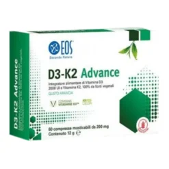 Eos D3 K2 Advance 200mg Integratore 60 Compresse Masticabili