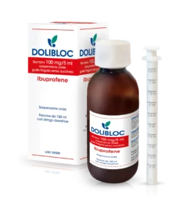 Epifarma Srl Dolibloc Sospensione Orale Gusto Fragola Senza Zucchero 100mg 150ml