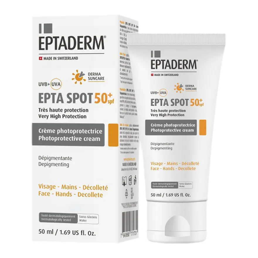 Epta Spot Crema Fotoprotettrice Alta Protezione Viso 50ml 1 Tubo