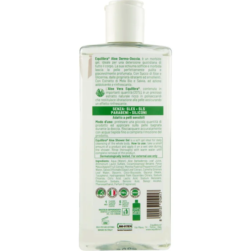 Equilibra Aloe Dermo Doccia Delicato Idratante 265ml