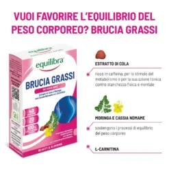 Equilibra Brucia Grassi Integratore Perdita Di Peso 40 Compresse