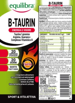 Equilibra B-taurin Integratore Multivitaminico 20 Compresse