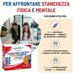 Equilibra Carnitine Energy Integratore Stanchezza Fisica E Mentale 12 Bustine