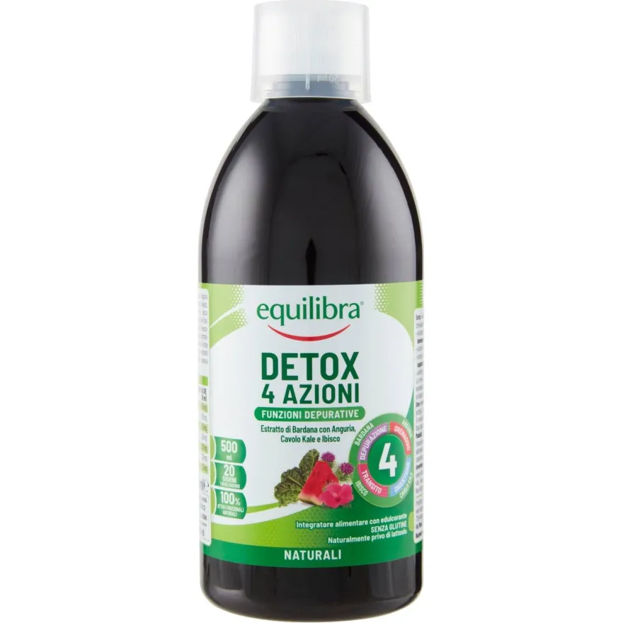 Equilibra Detox 4 Azioni Integratore Depurativo 500ml