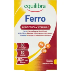Equilibra Ferro Integratore Acido Folico E Vitamina C 60 Perle