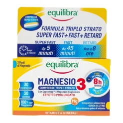 Equilibra Magnesio Compresse Triplo Strato Integratore Energia E Stanchezza 30 Compresse