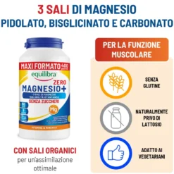 Equilibra Magnesio+ Zero Integratore Stanchezza 400g