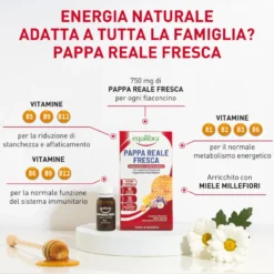 Equilibra Pappa Reale Fresca Integratore Stanchezza 10 Flaconcini