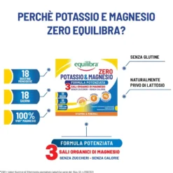 Equilibra Potassio Magnesio Zero3 Integratore 18 Bustine