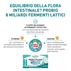 Equilibra Probio 8 Miliardi Integratore Fermenti Lattici 10 Flaconcini